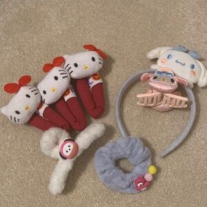 Hello Kitty Red and White Plush Toy Set